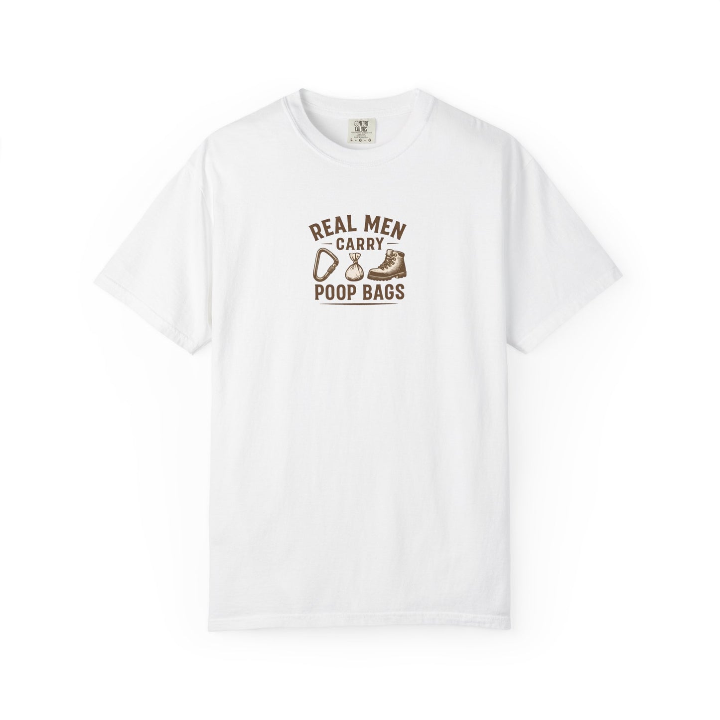 Real Men Carry Poop Bags Dog Dad T-Shirt