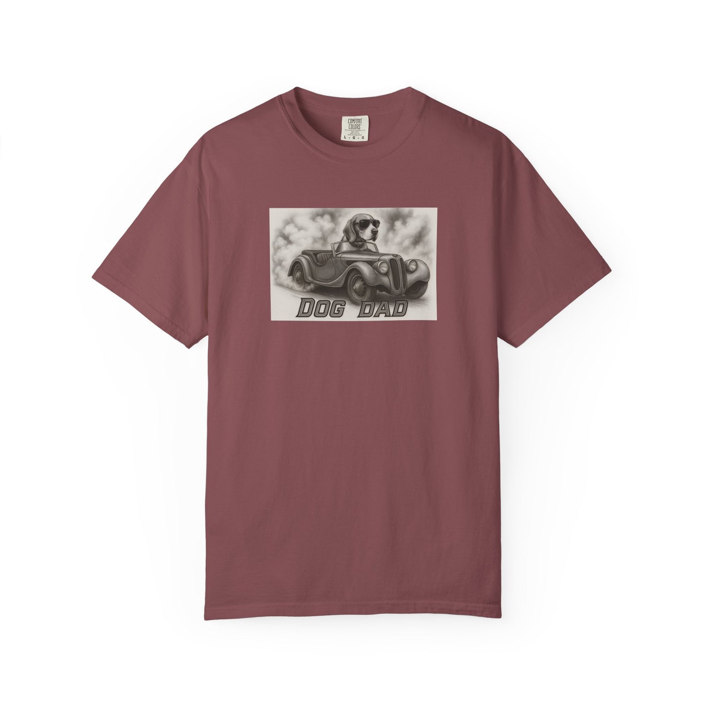 Dog Dad- Beagle - Cool Dogs in Cool Cars T-Shirt Collection
