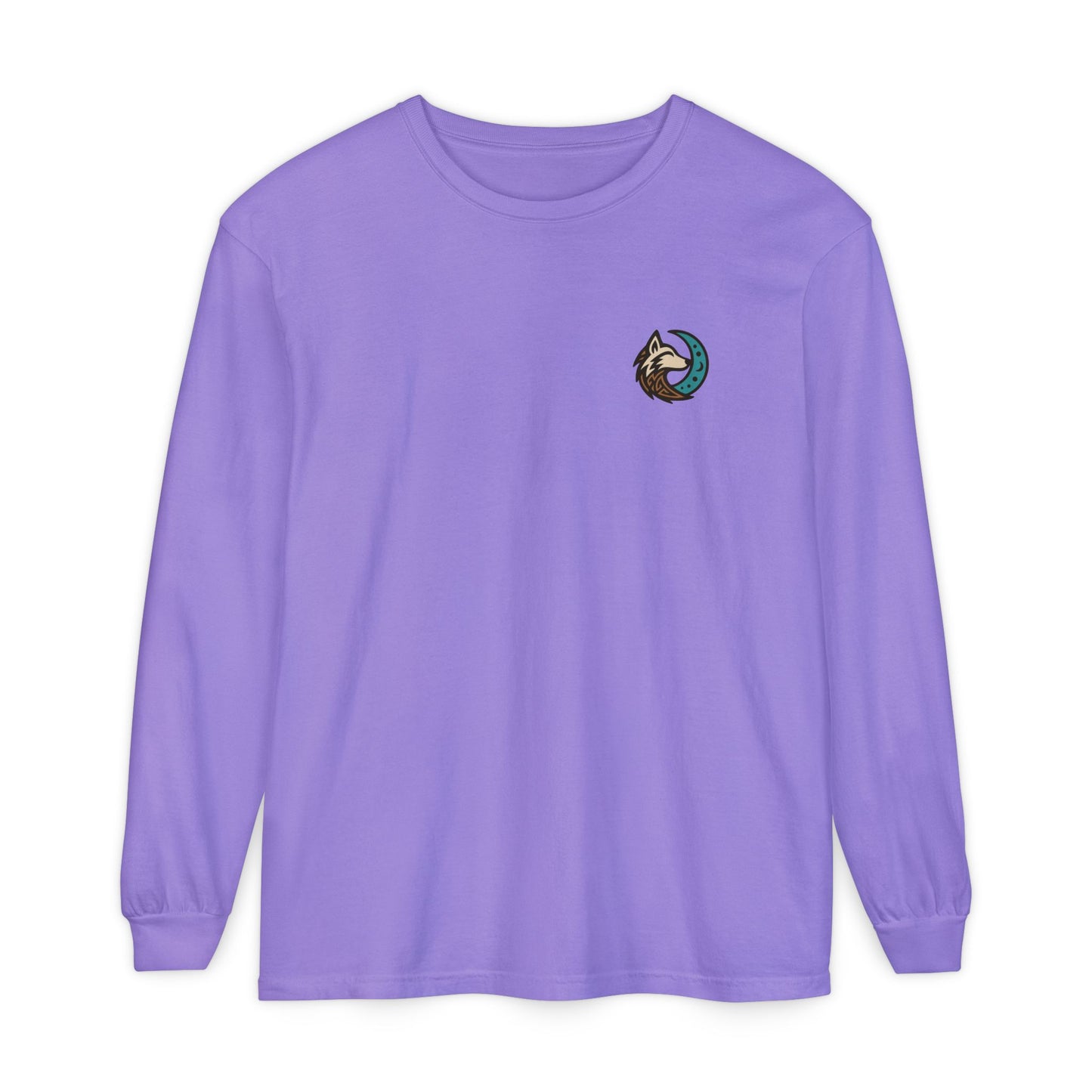 Mystical Indian Princess and a Wolf Long sleeve Tee