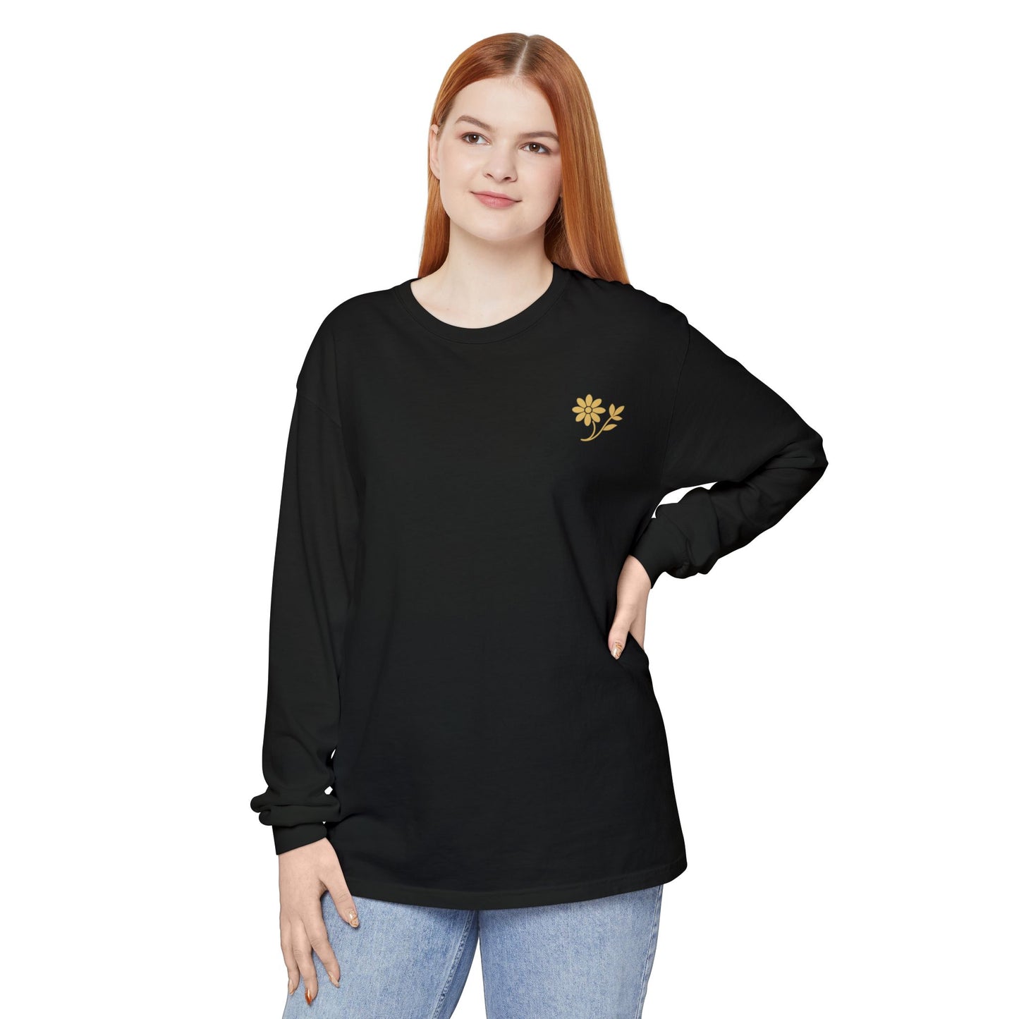 Grace Floral Long Sleeve T-Shirt - Nature-Inspired Design