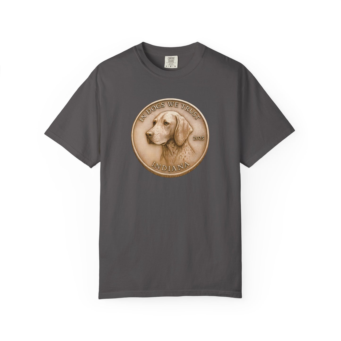 Indiana State Coin T-Shirt Collection - Proud Dog Breed Illustrations