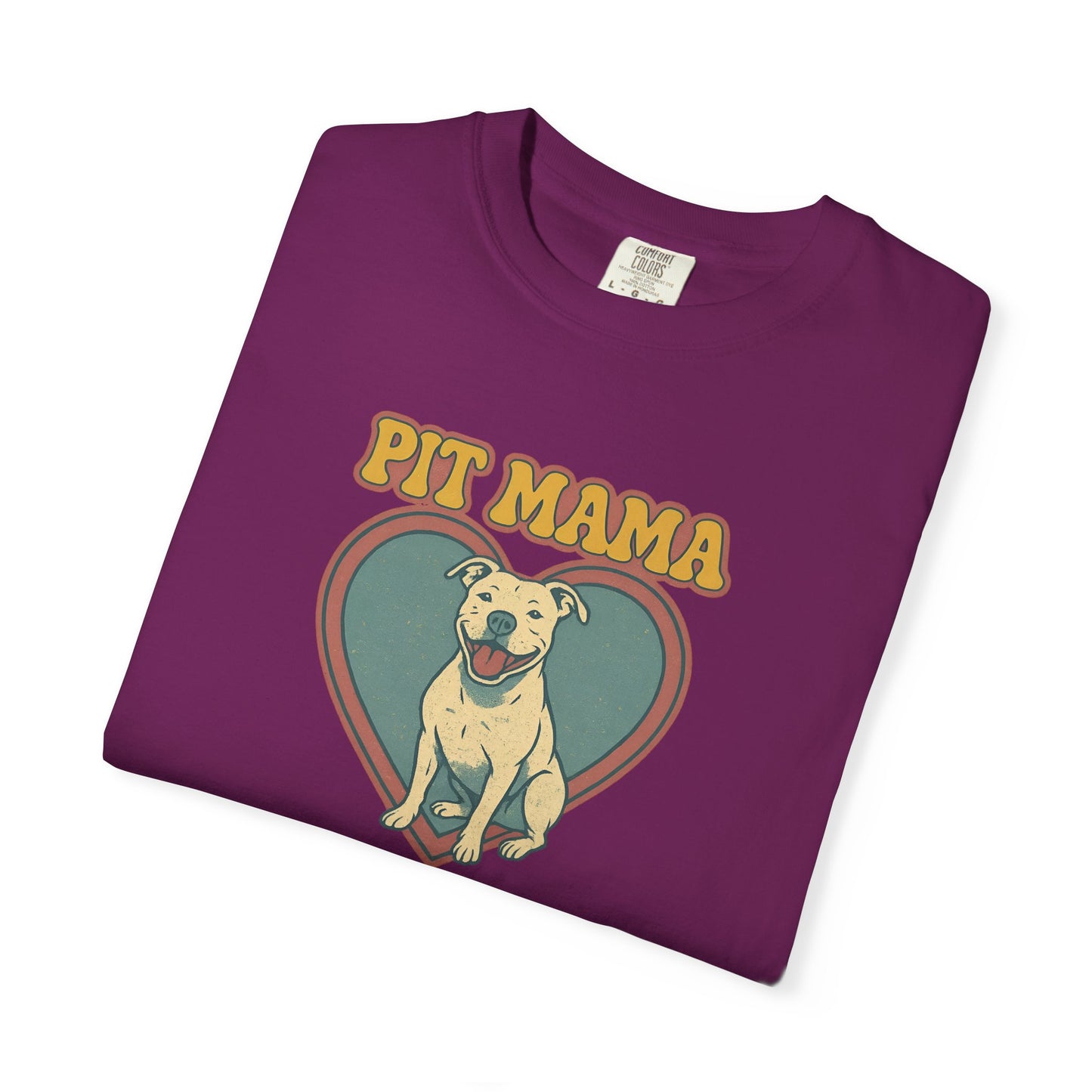 Pit Mama Unisex T-Shirt - Perfect Gift for Dog Lovers, Pet Owners, Animal Rescue Advocates, Dog Mom Apparel