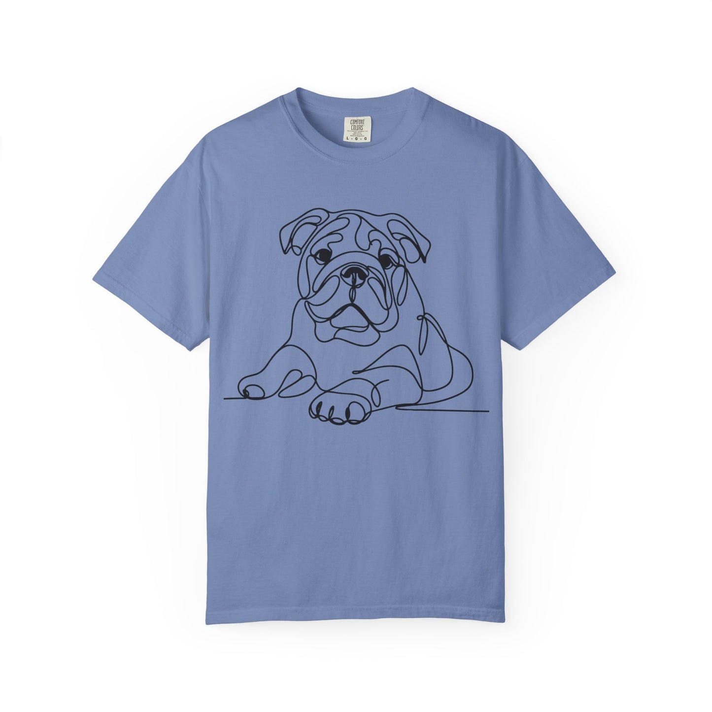 Bulldog Line Art Unisex T-Shirt - Perfect for Dog Lovers & Casual Days
