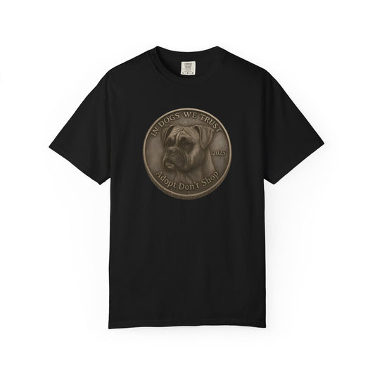 Adopt Don't Shop State Coin T-Shirt Collection - Proud Dog Breed Illustrations