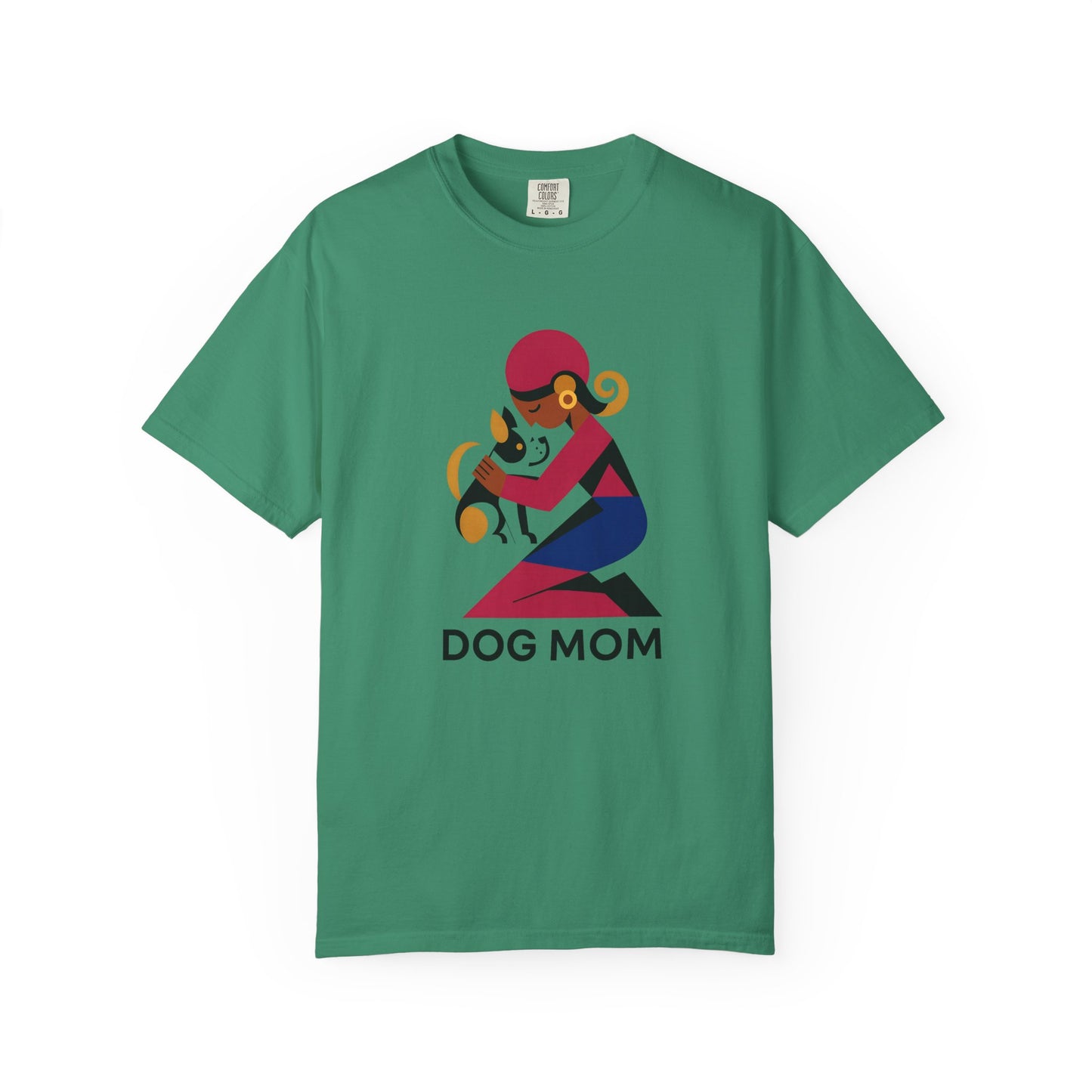 Dog Mom Garment-Dyed T-Shirt, Gift for Dog Lovers, Casual Wear, Pet Owner Apparel, Mother's Day Gift, Animal Lover Tee