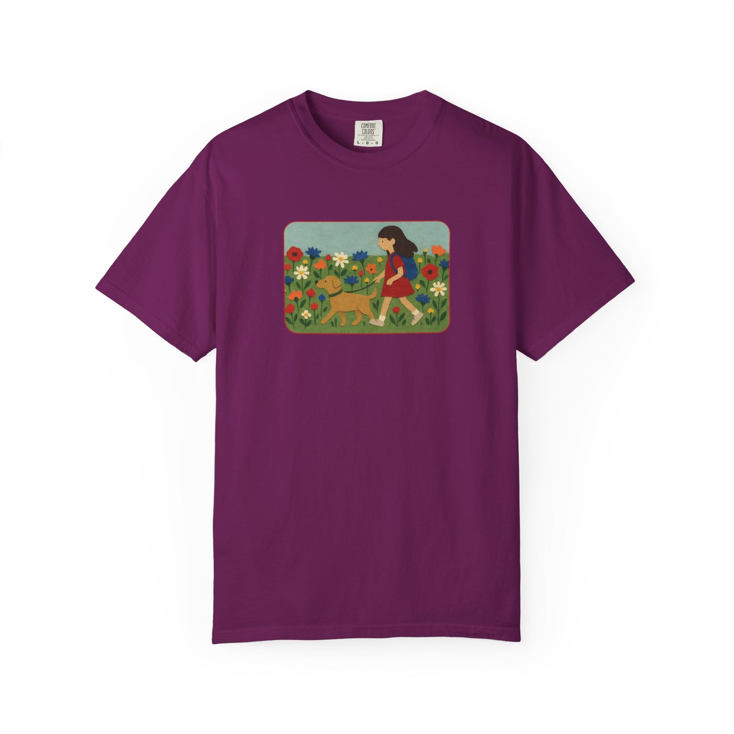 Dog Walking Collage T-shirt