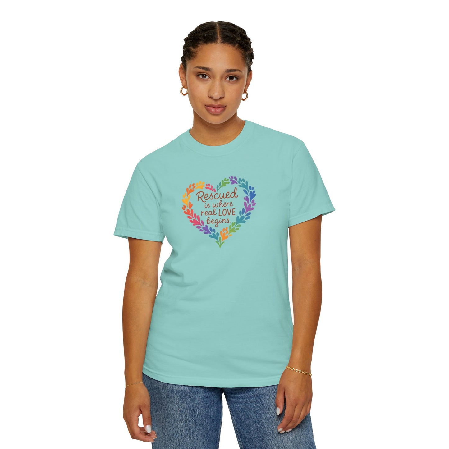 Heartwarming Rescue T-Shirt for Animal Lovers, Gift for Pet Owners, Adoption Day, Love Your Pet, Eco-Friendly Apparel