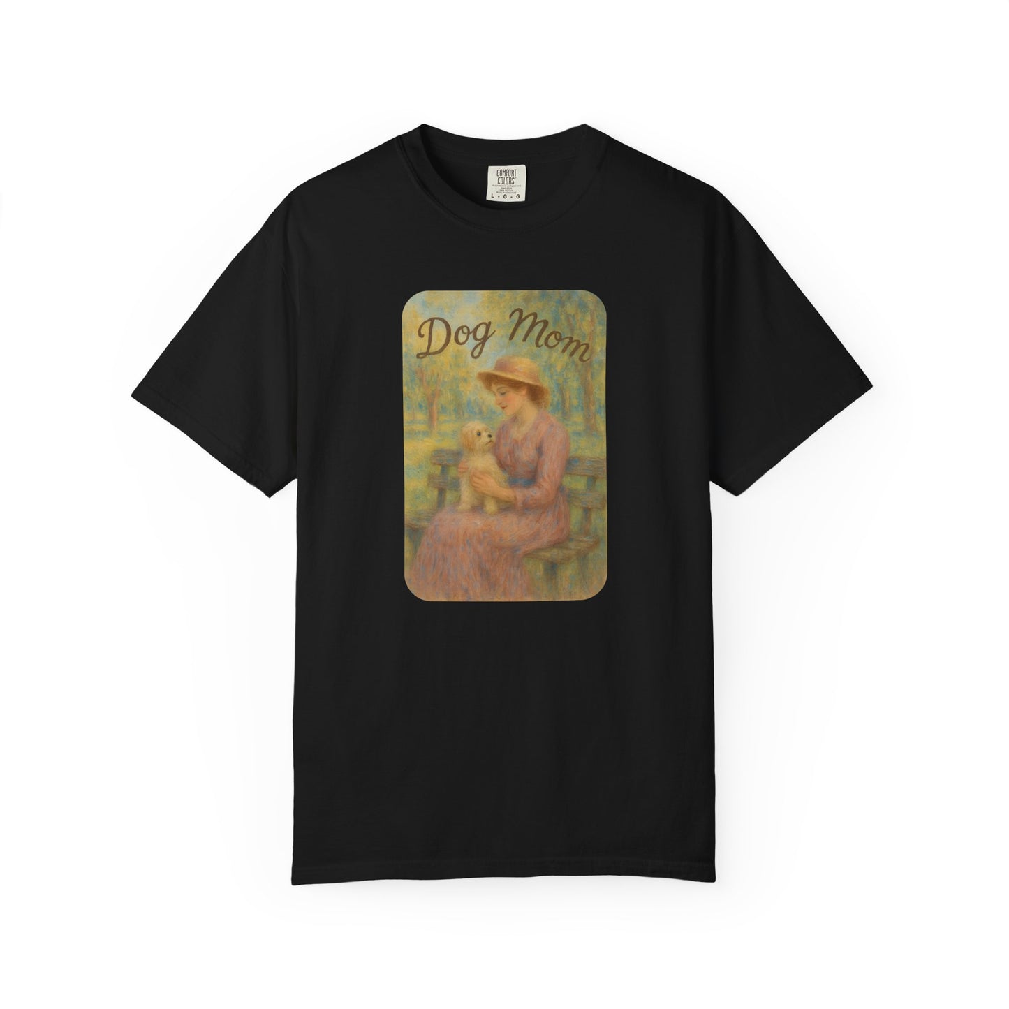 Dog Mom Garment-Dyed T-Shirt - Perfect Gift for Pet Lovers, Casual Wear, Dog Owners, Mother's Day, Dog-Themed Apparel