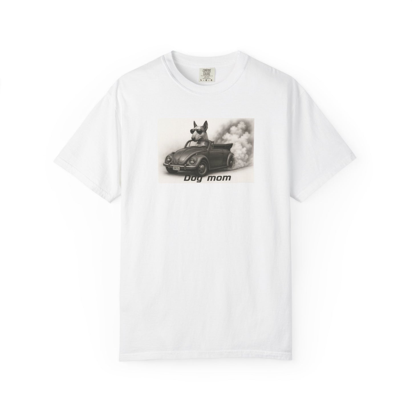 Dog Mom - Bull Terrier - “Cool Dogs in Cool Cars” T-Shirt Collection