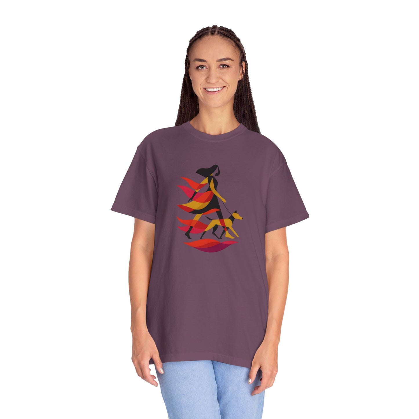 Nature-Inspired Dog Mom Walking Tee