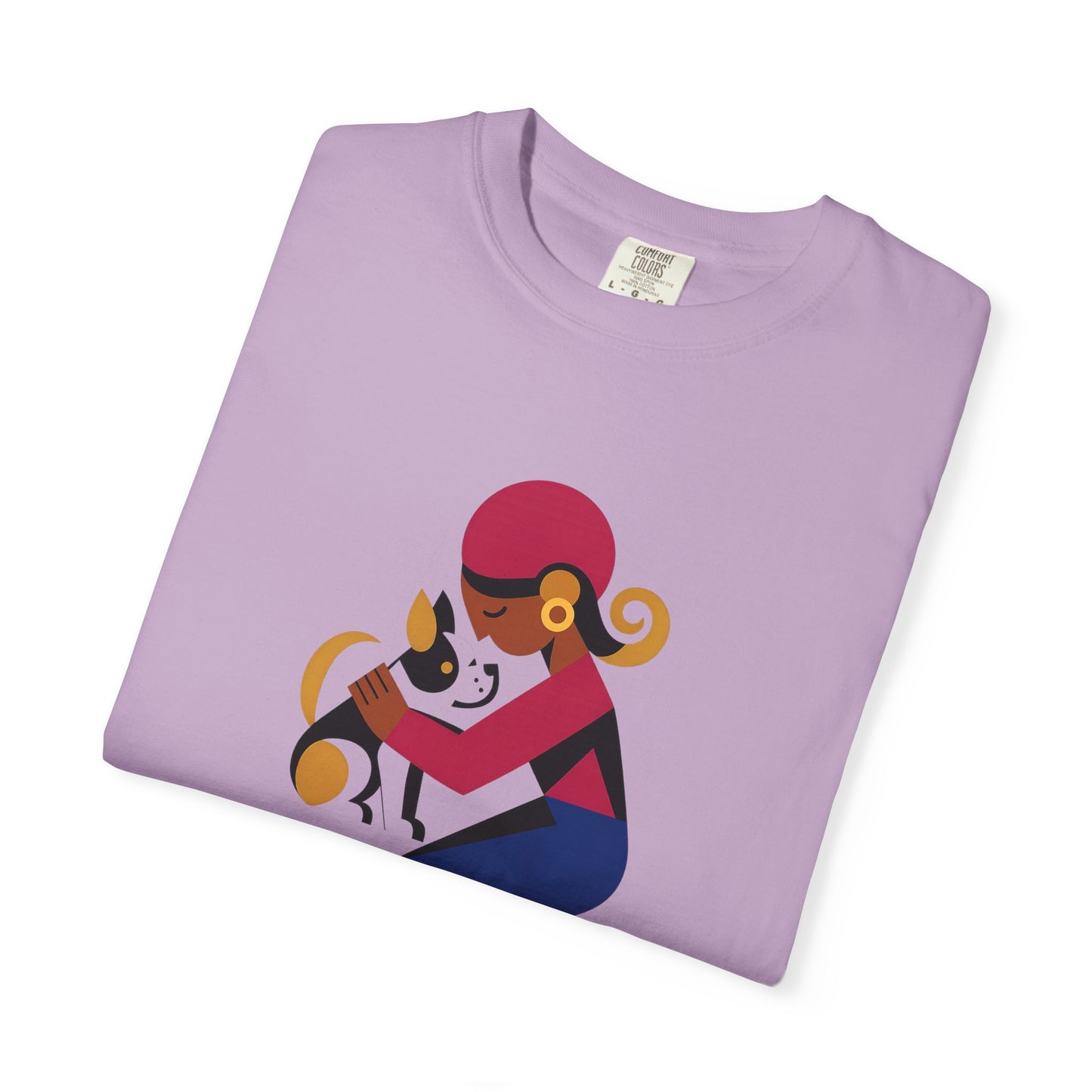 Dog Mom Garment-Dyed T-Shirt, Gift for Dog Lovers, Casual Wear, Pet Owner Apparel, Mother's Day Gift, Animal Lover Tee