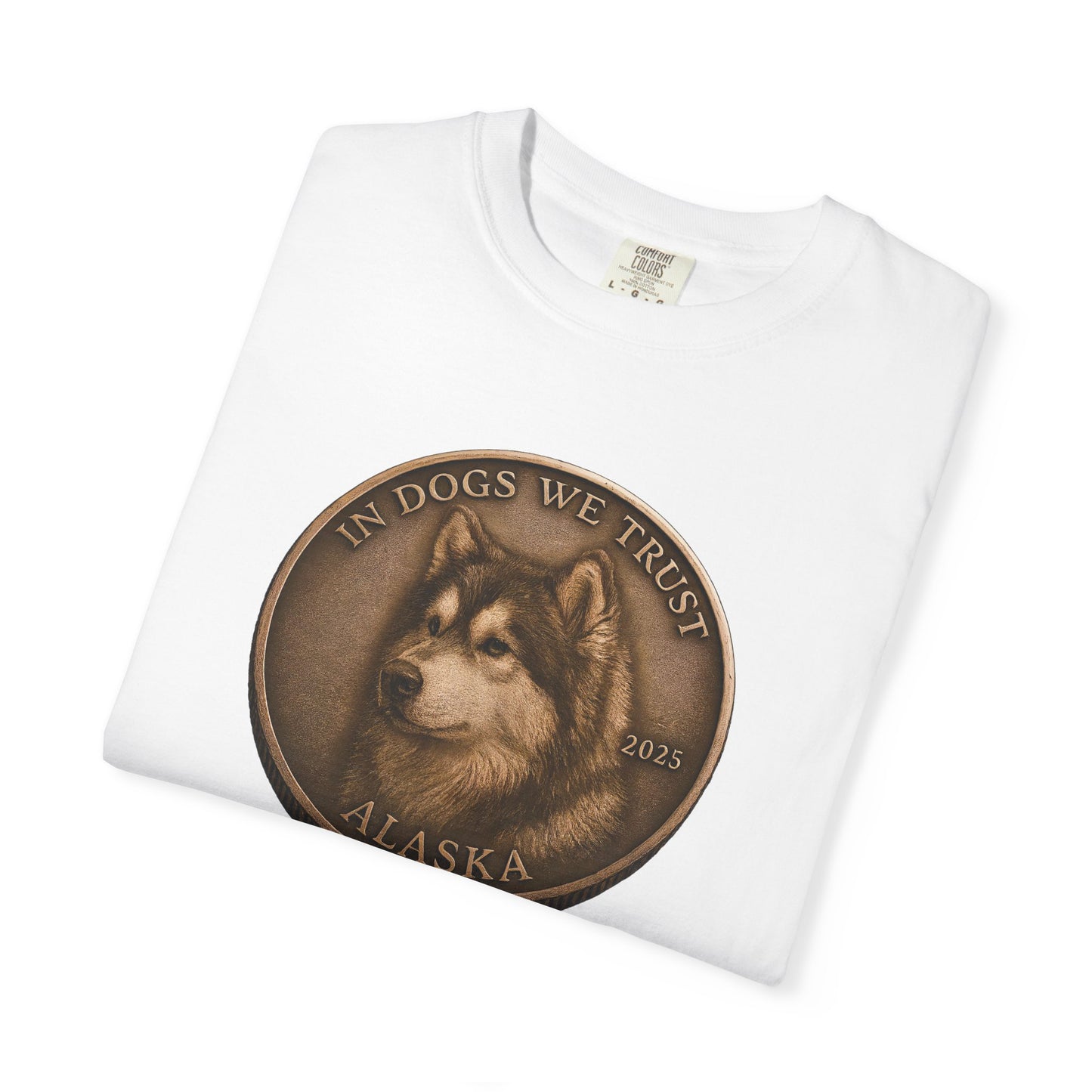 Alaska State Coin T-Shirt Collection - Proud Dog Breed Illustrations