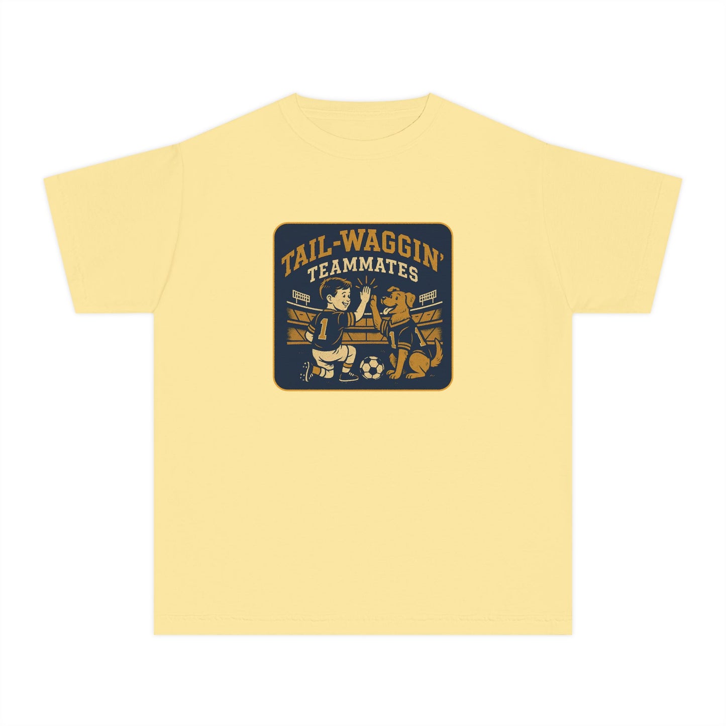 Youth Tail-Waggin' Teammates Midweight Tee