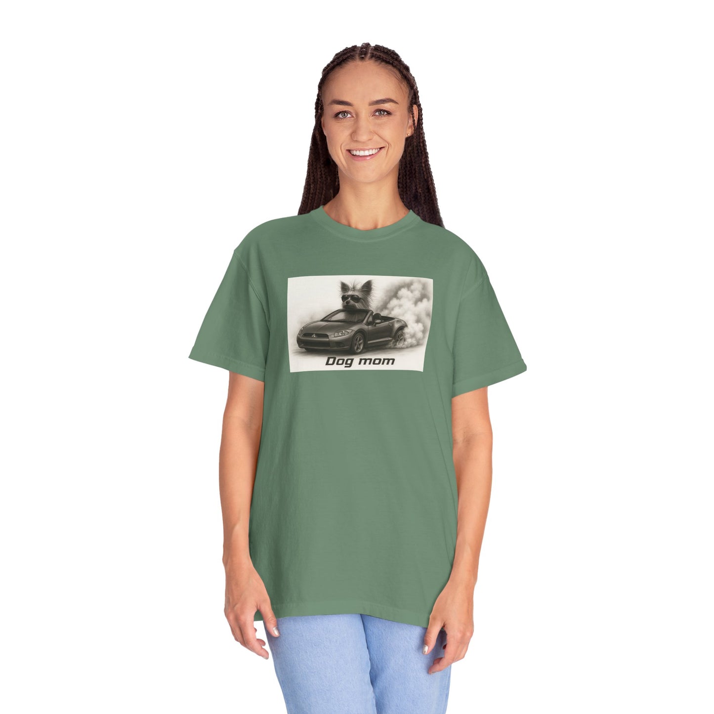 Dog Mom - Yorkshire Terrier - “Cool Dogs in Cool Cars” T-Shirt Collection