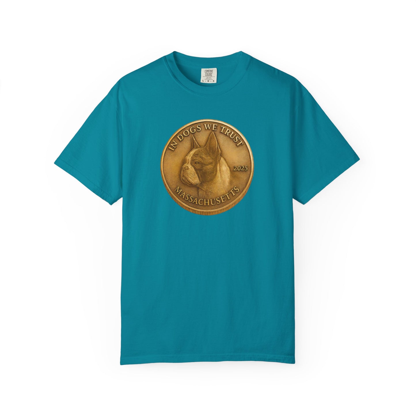 Massachusetts State Coin T-Shirt Collection - Proud Dog Breed Illustrations