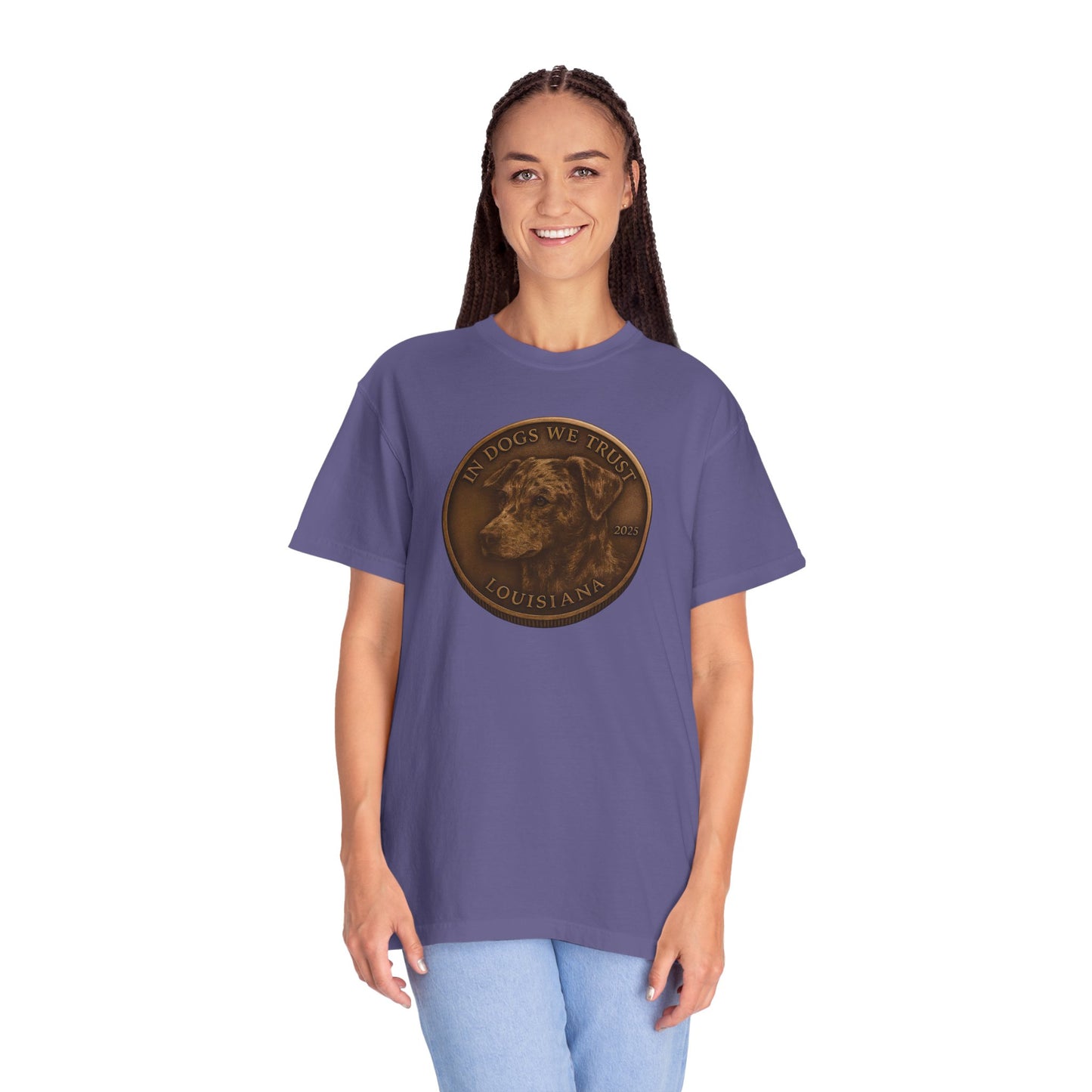 Louisiana State Coin T-Shirt Collection - Proud Dog Breed Illustrations