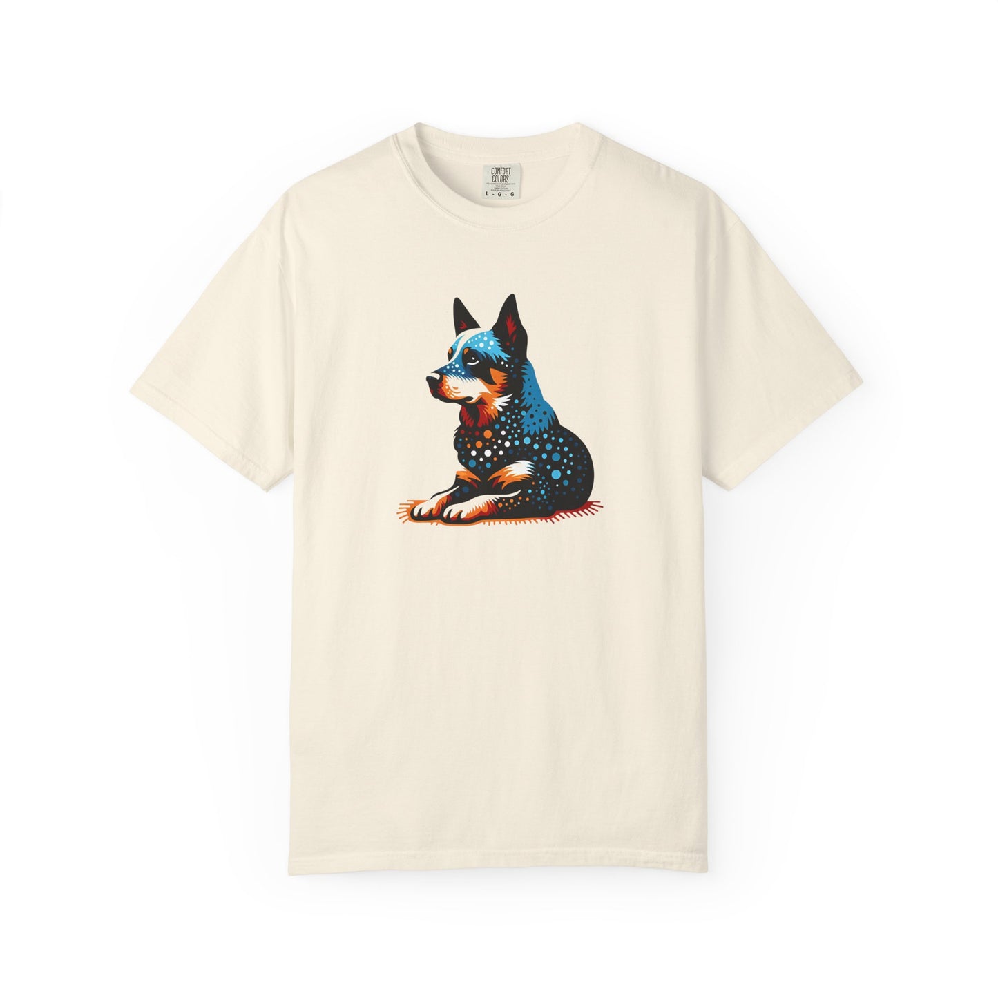 Vintage Blue Heeler Art Unisex Garment-Dyed T-shirt - Pet Lover's Gift