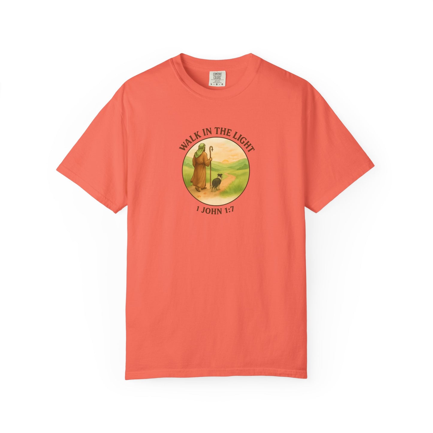 Walk in the light T-Shirt, Casual Fashion Tee, Motivational Gift, Unisex Graphic Tee, Perfect for Gifts and Celebrations