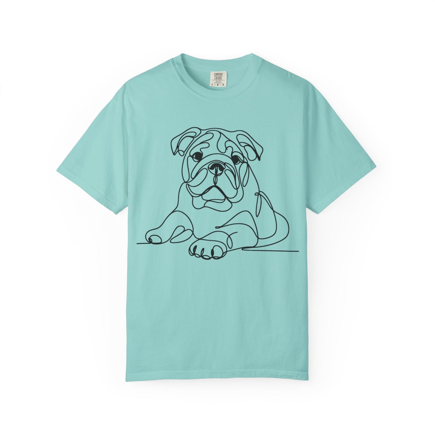 Bulldog Line Art Unisex T-Shirt - Perfect for Dog Lovers & Casual Days