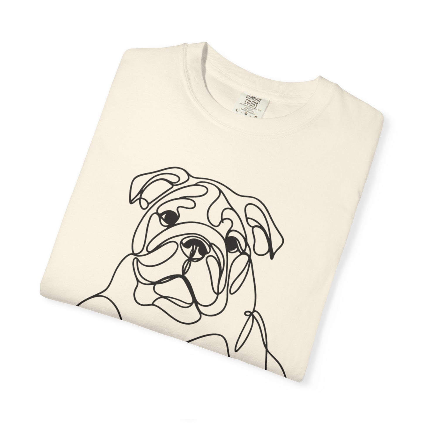 Bulldog Line Art Unisex T-Shirt - Perfect for Dog Lovers & Casual Days