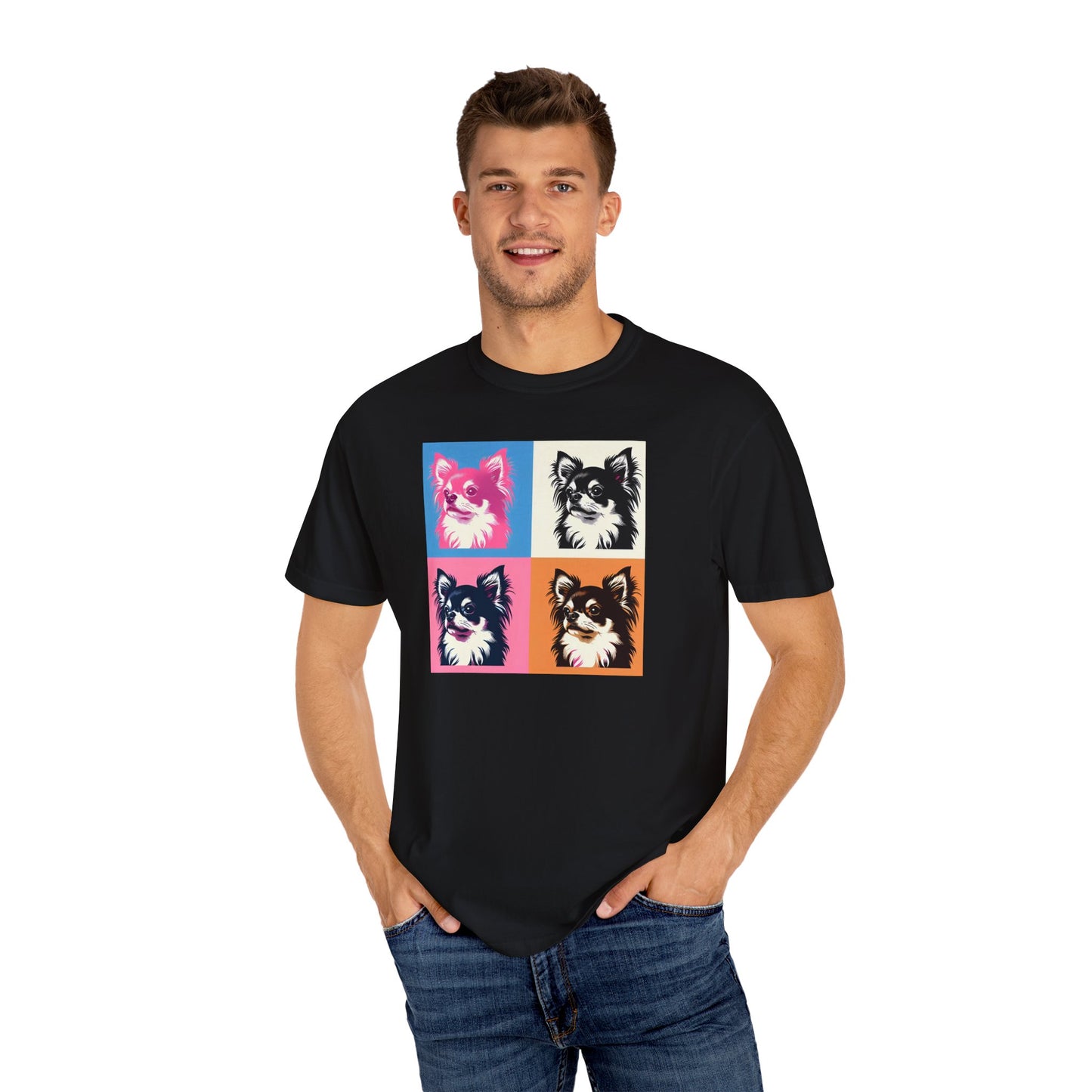 Colorful Chihuahua Unisex T-Shirt - Fun & Playful Pet Lover Gift