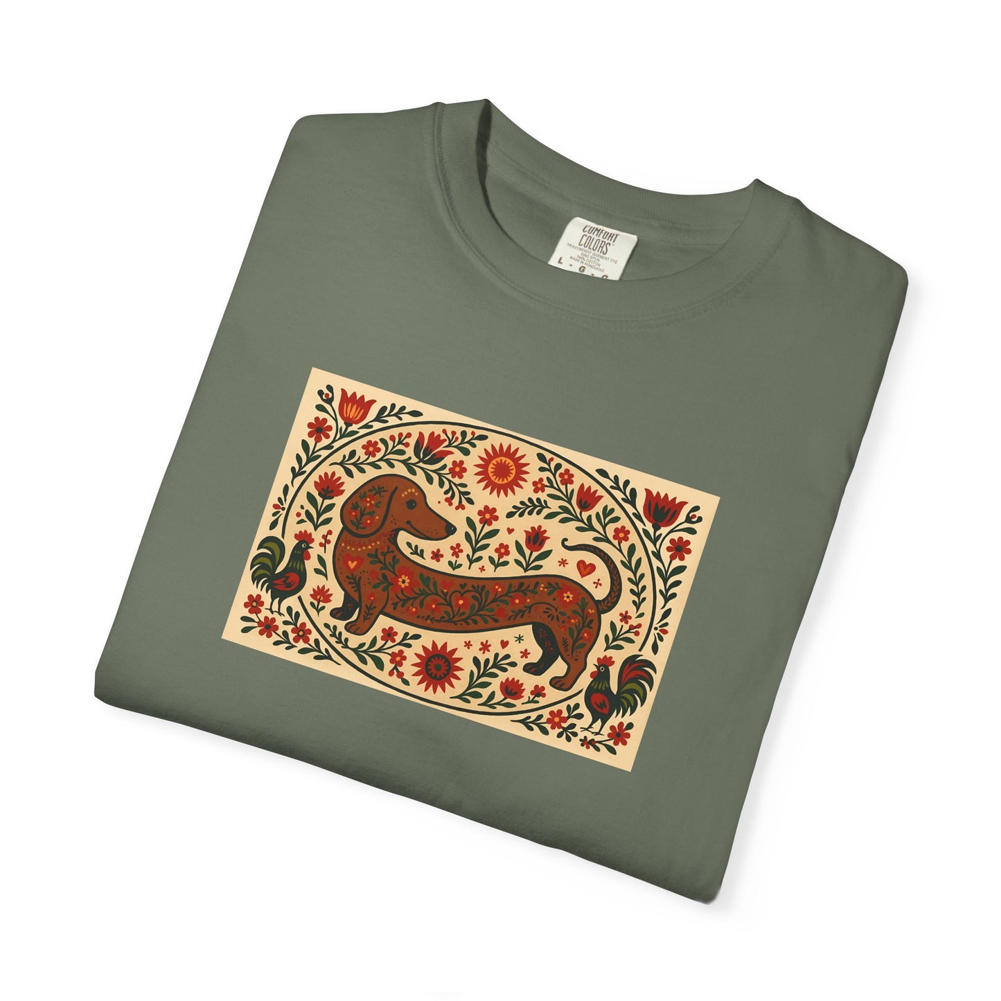 Dachshund Folk Art T-Shirt
