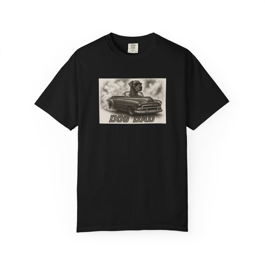 Dog Dad - Great Dane - Cool Dogs in Cool Cars T-Shirt Collection | Funny Dog Lover Apparel for Men