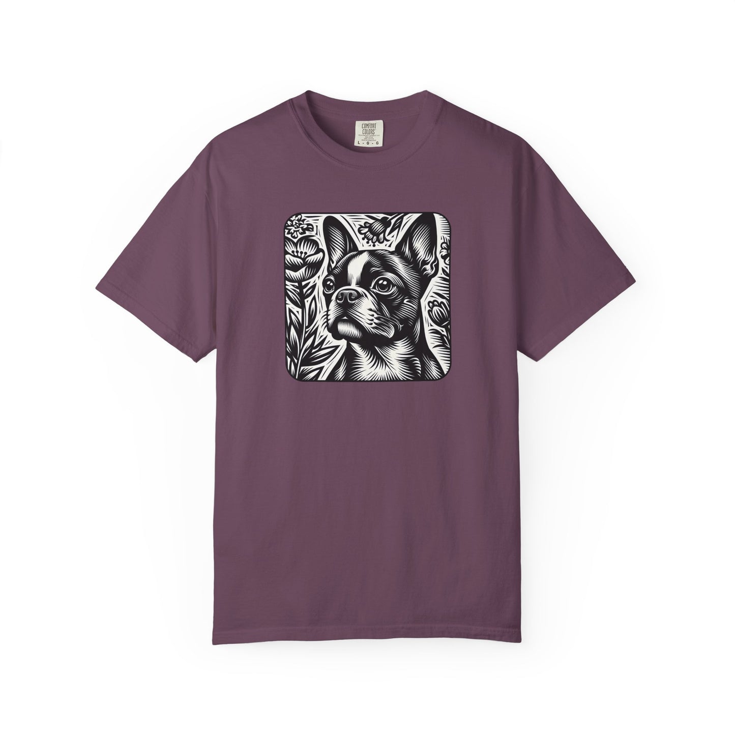Vintage French Bulldog T-Shirt - Unisex Garment-Dyed Tee