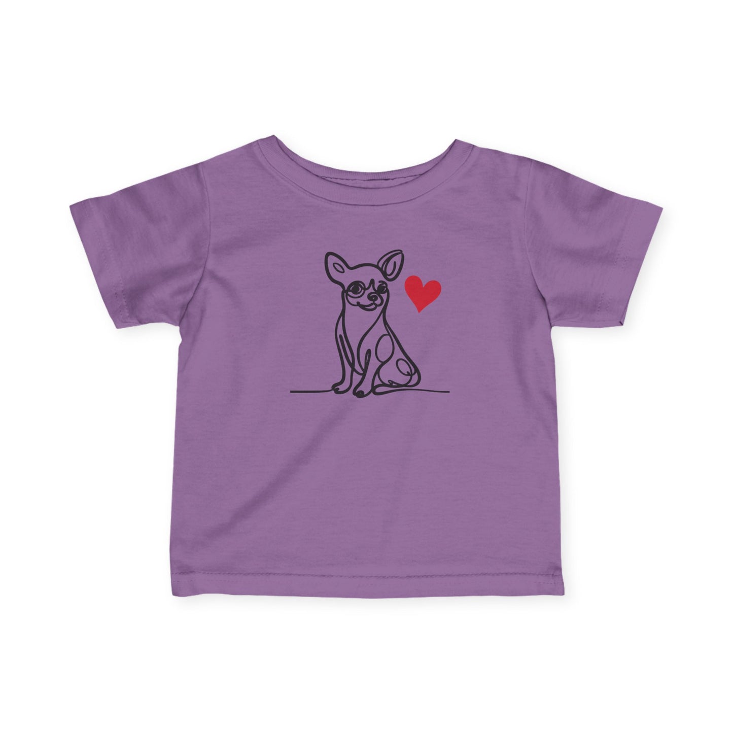 Chihuahua Love Infant Tee - Adorable Short Sleeve Shirt for Baby