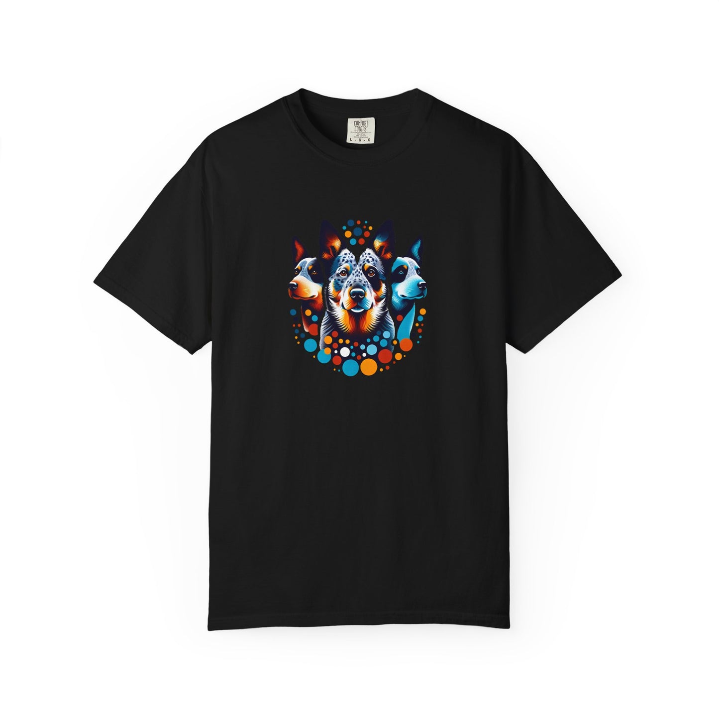 Colorful Blue Healer Tee Shirt