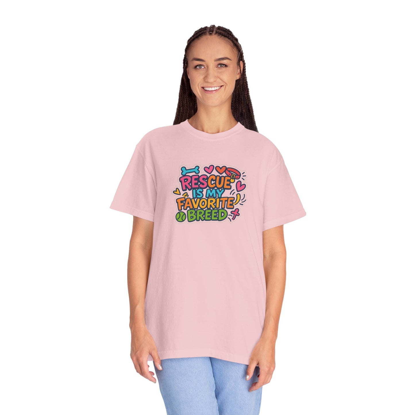Rescue is my favorite breed -Dog Lover T-Shirt