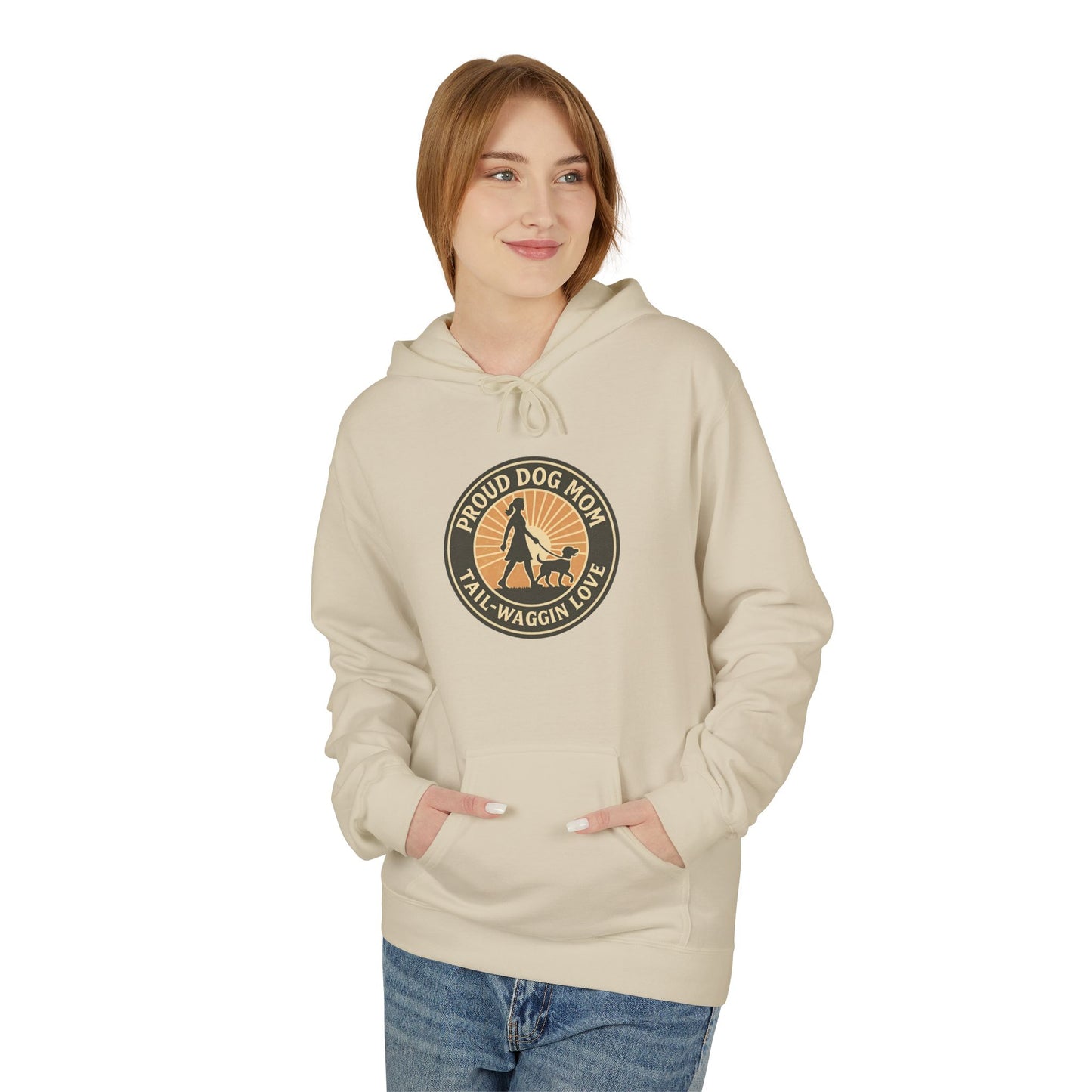 Hoodie for Dog Moms - Unisex Midweight Softstyle Fleece Hoodie