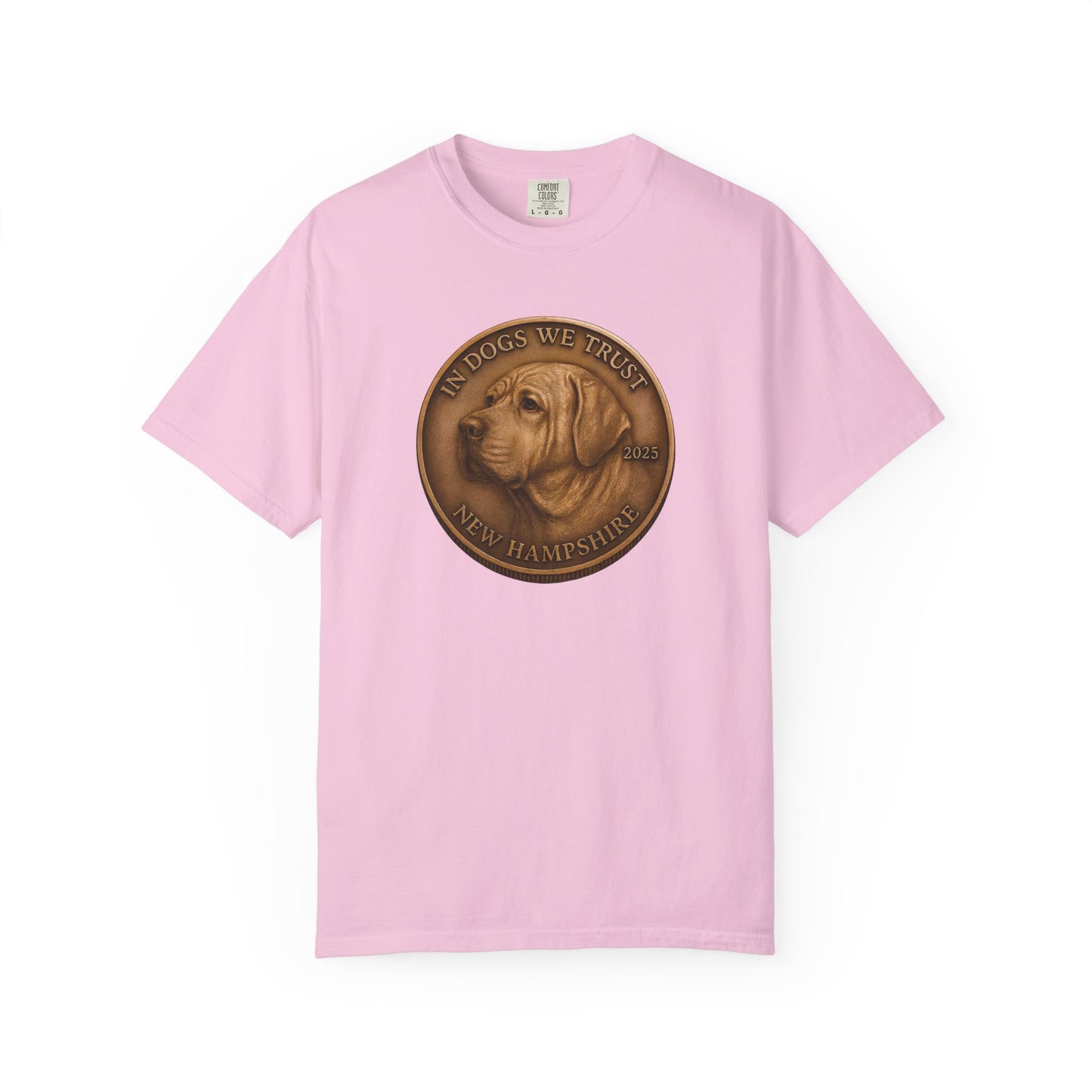 New Hampshire State Coin T-Shirt Collection - Proud Dog Breed Illustrations