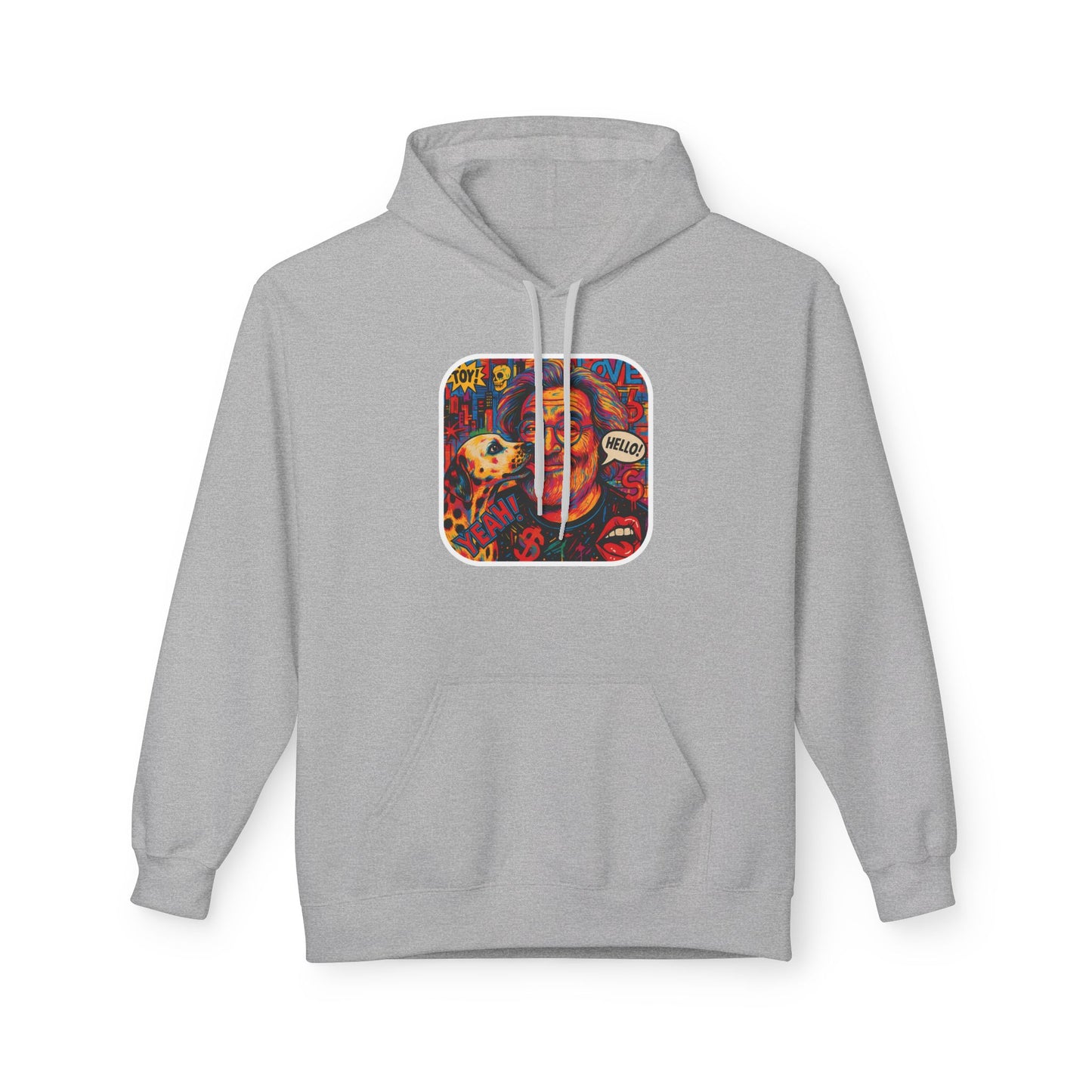 Hoodie - Jerry Garcia and a Dog Pop Art Poster Design