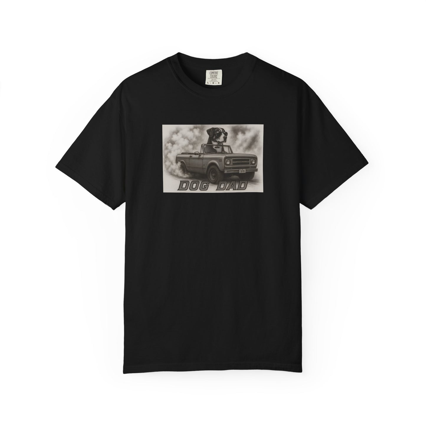Dog Dad - Swiss Mountain Dog - Cool Dogs in Cool Cars T-Shirt Collection