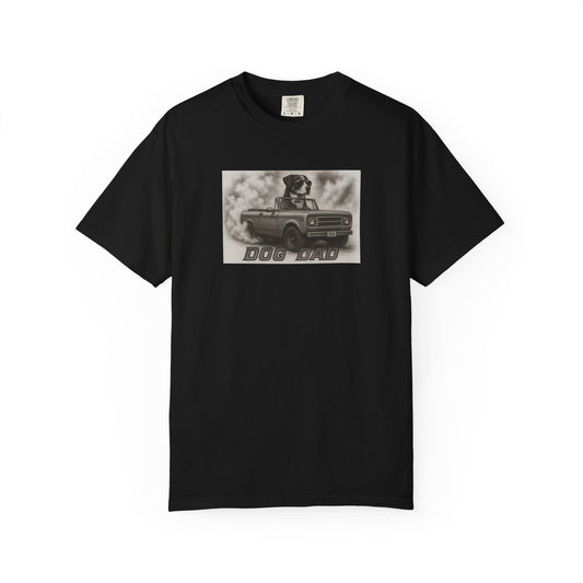 Dog Dad - Swiss Mountain Dog - Cool Dogs in Cool Cars T-Shirt Collection