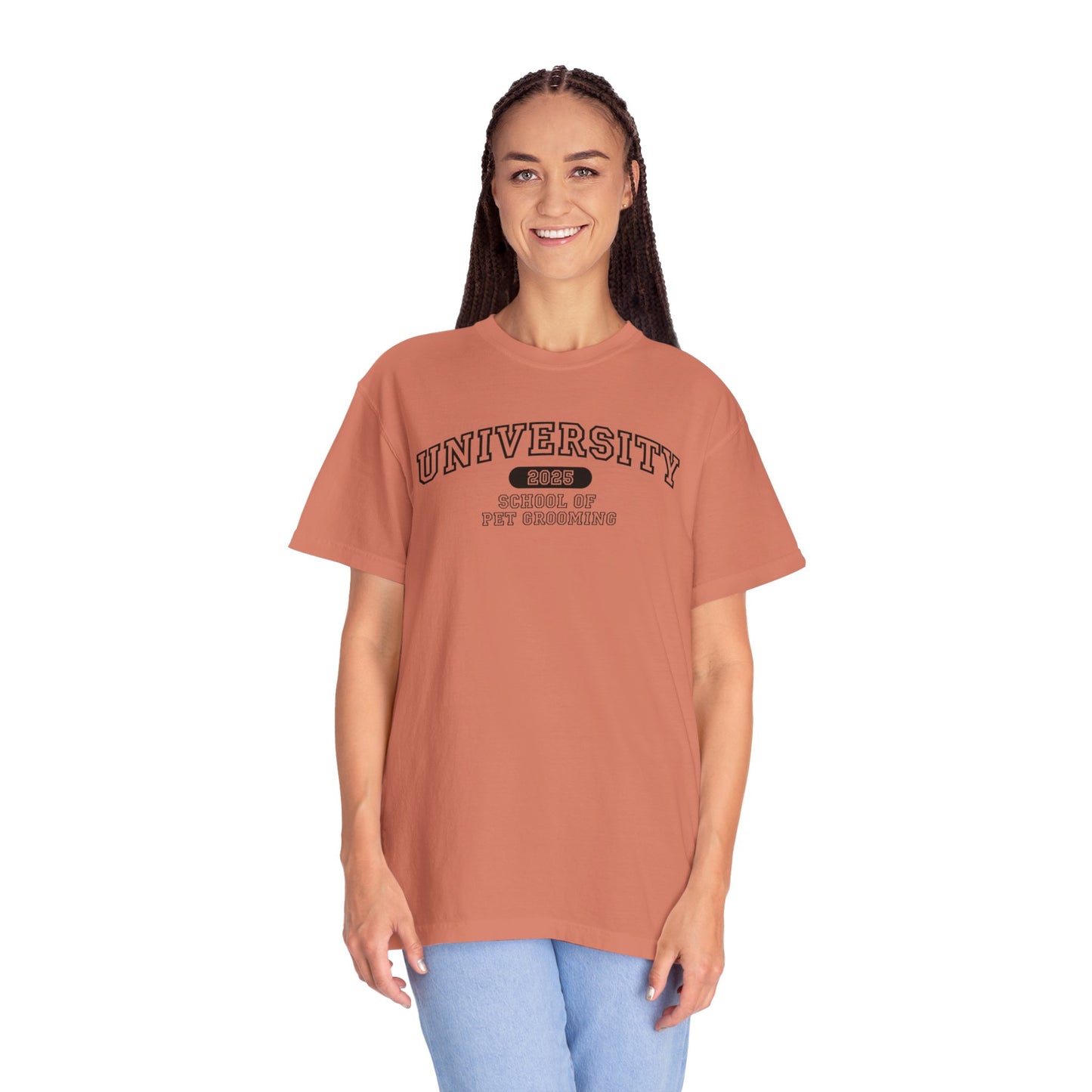 University School of Pet Grooming Unisex Garment-Dyed T-Shirt - University Style