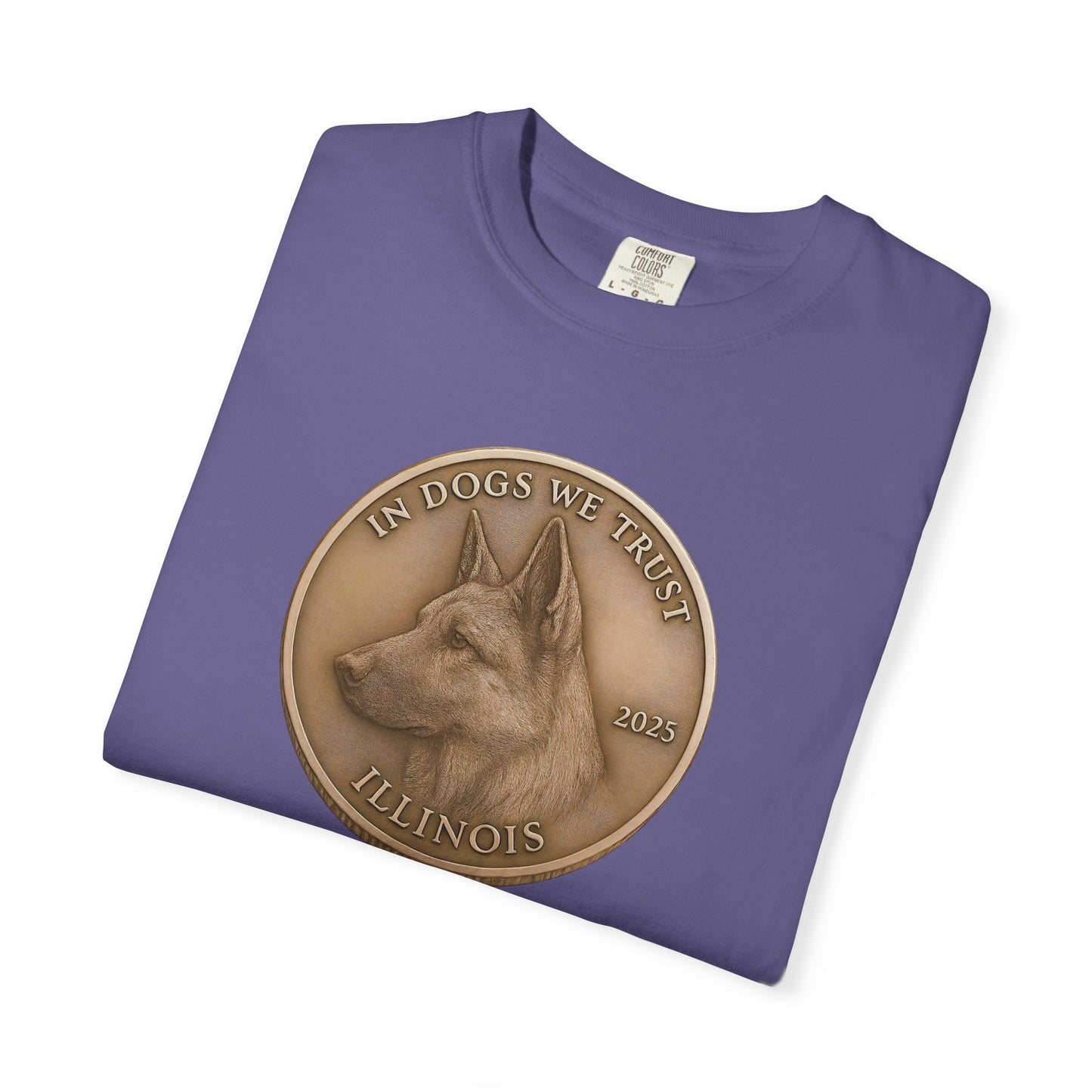 Illinois State Coin T-Shirt Collection - Proud Dog Breed Illustrations