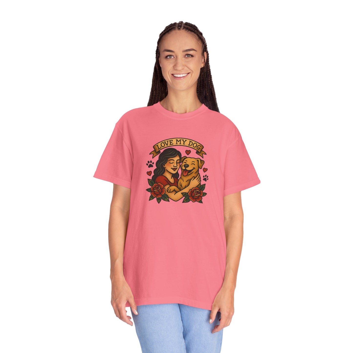 Love My Dog T-Shirt, Cute Dog Lover Tee, Pet Owner Gift, Adoption Awareness Shirt, Casual Everyday Wear