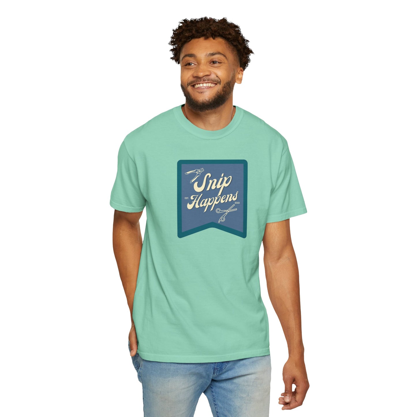 Snip Happens T-Shirt - Fun & Casual Apparel for Stitching Lovers