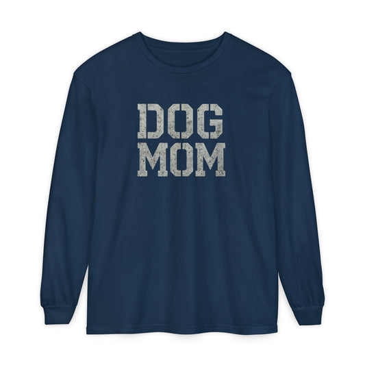 Dog Mom Long Sleeve T-Shirt, Perfect Gift for Pet Lovers, Birthday Gift, Dog Owner Apparel, Mother's Day Gift, Casual Wear