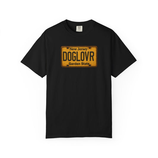 Vintage New Jersey DOGLOVR State License Plate T-Shirt