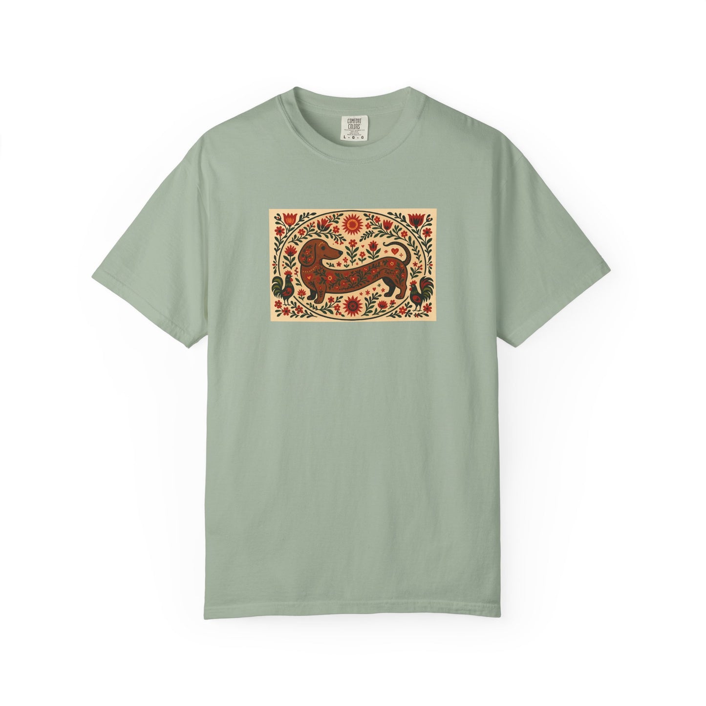 Dachshund Folk Art T-Shirt