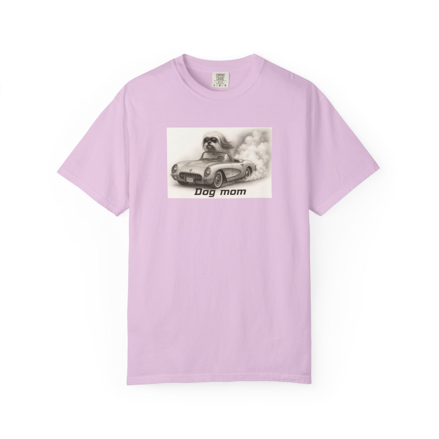 Dog Mom - Lhasa Apso- “Cool Dogs in Cool Cars” T-Shirt Collection