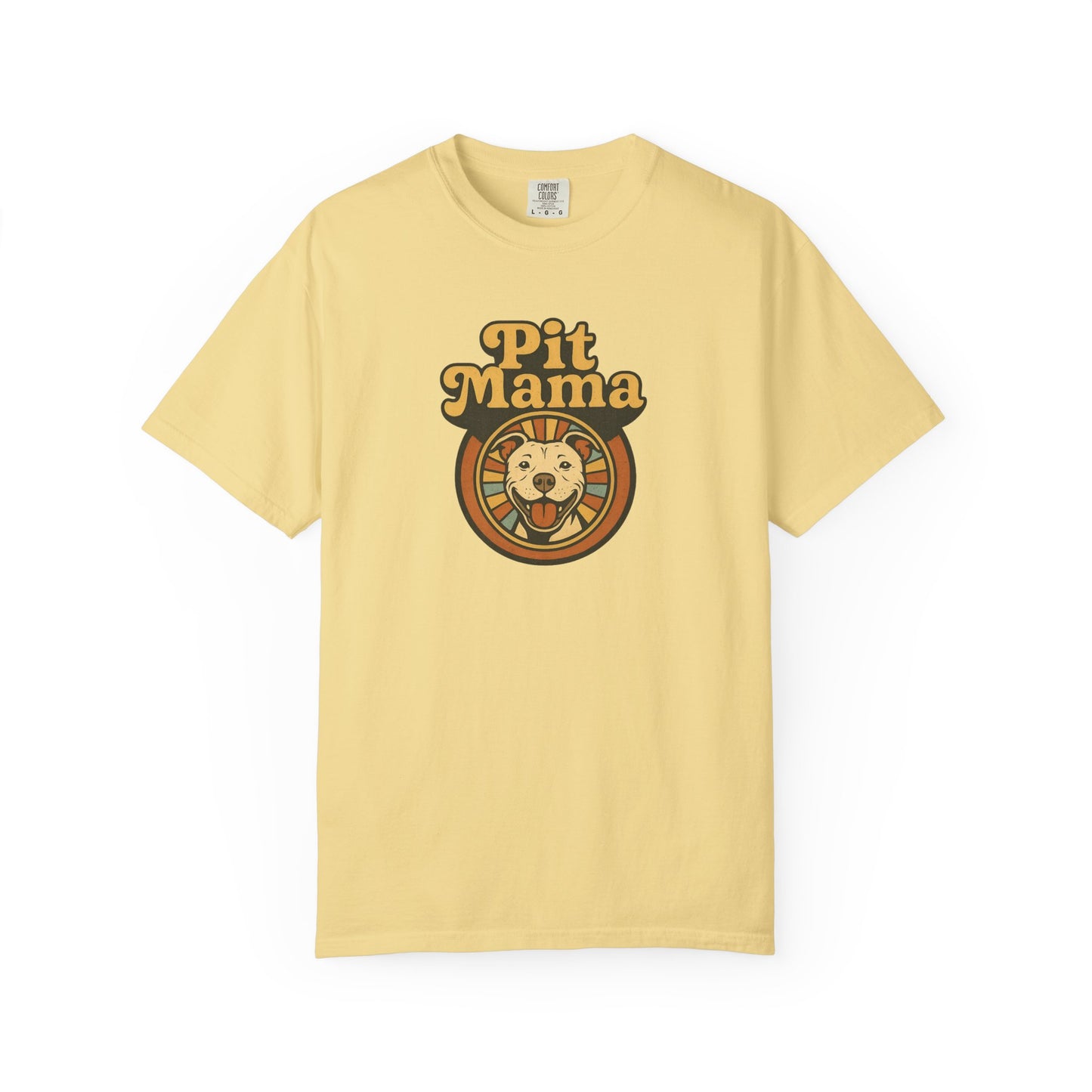 Pit Mama Unisex Garment-Dyed T-shirt | Perfect for Dog Lovers, Animal Advocates, Casual Wear, Mother's Day Gift, Pet Enthusiasts