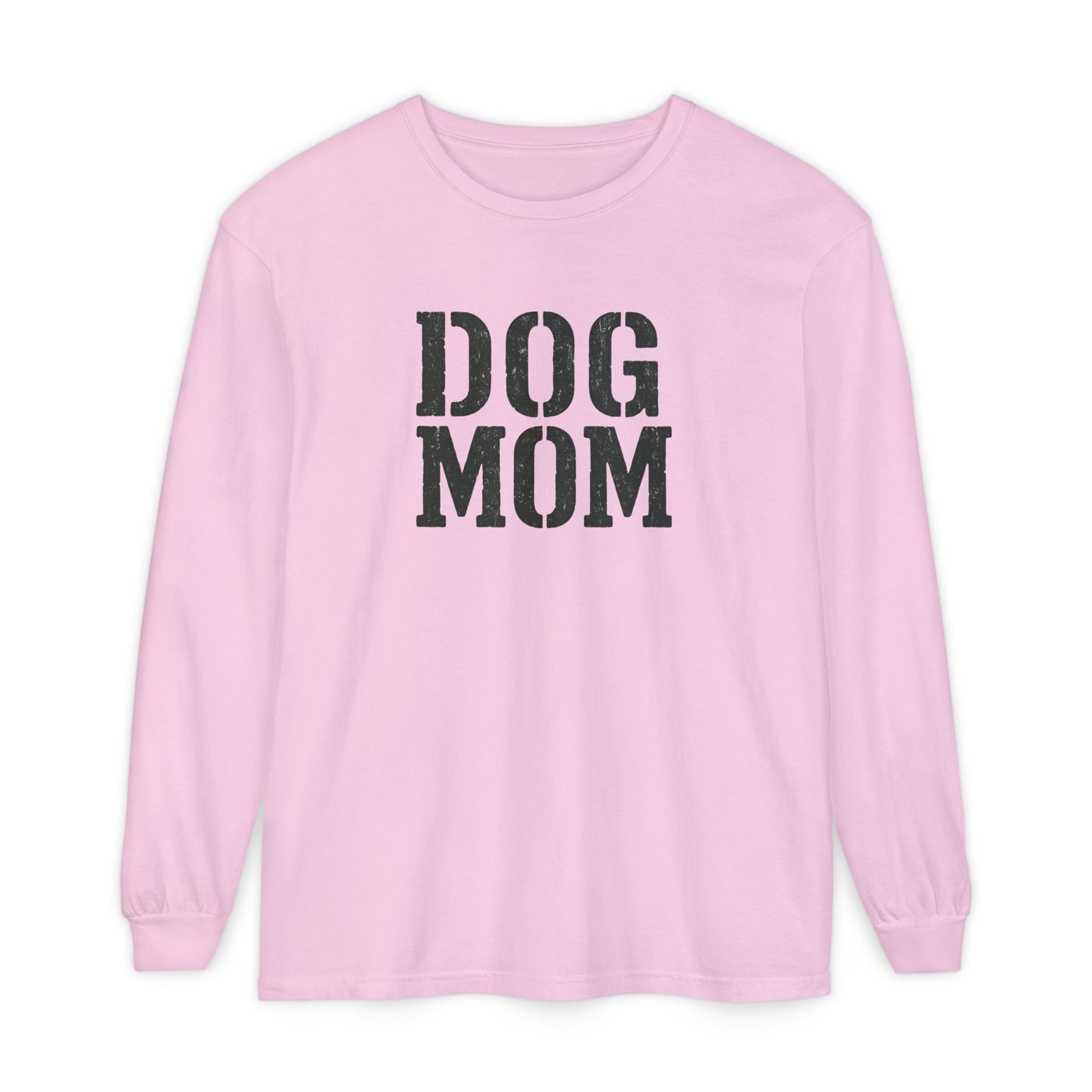 Dog Mom Long Sleeve T-Shirt | Gift for Dog Lovers, Casual Wear, Pet Owner Apparel, Perfect for Birthdays, Mother’s Day