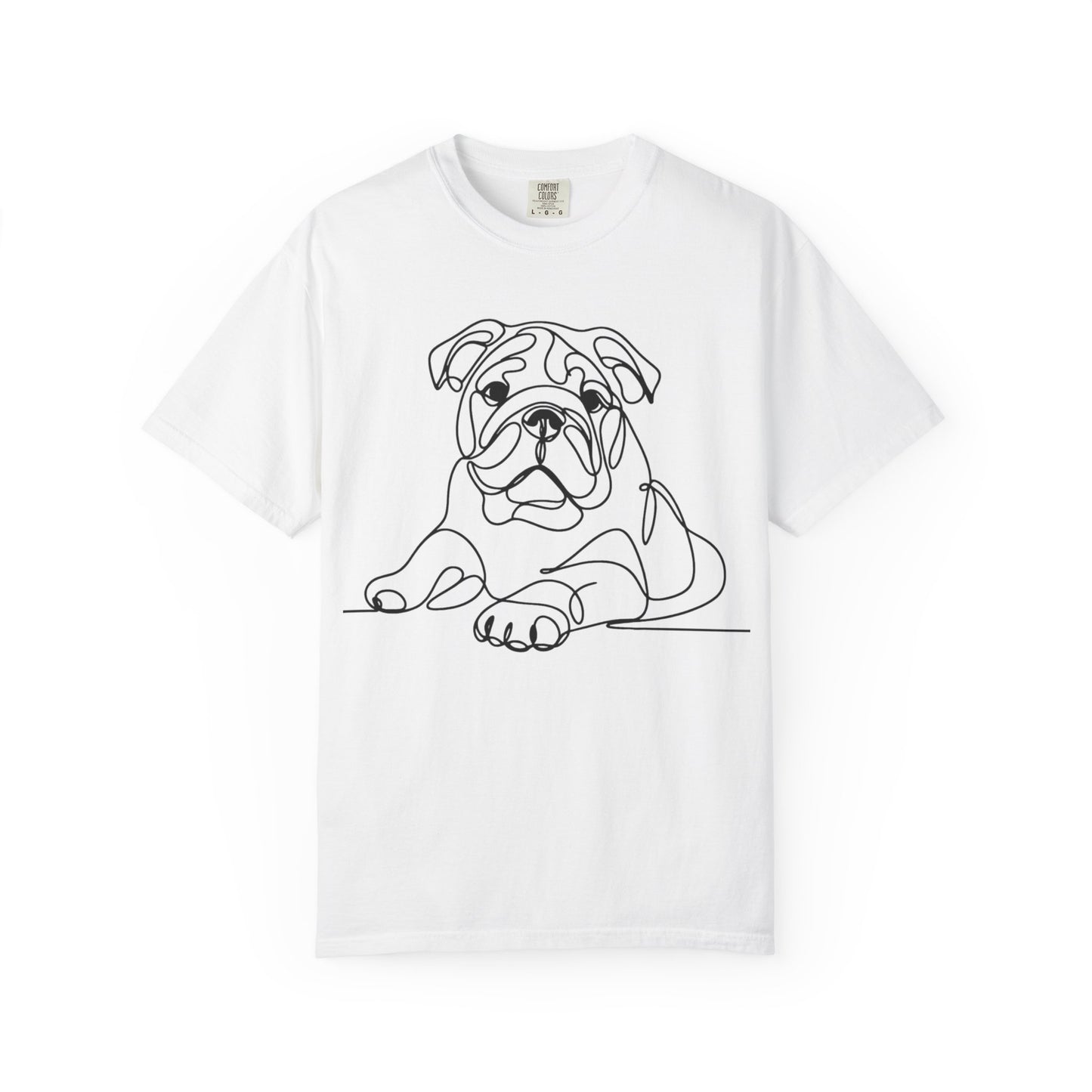 Bulldog Line Art Unisex T-Shirt - Perfect for Dog Lovers & Casual Days