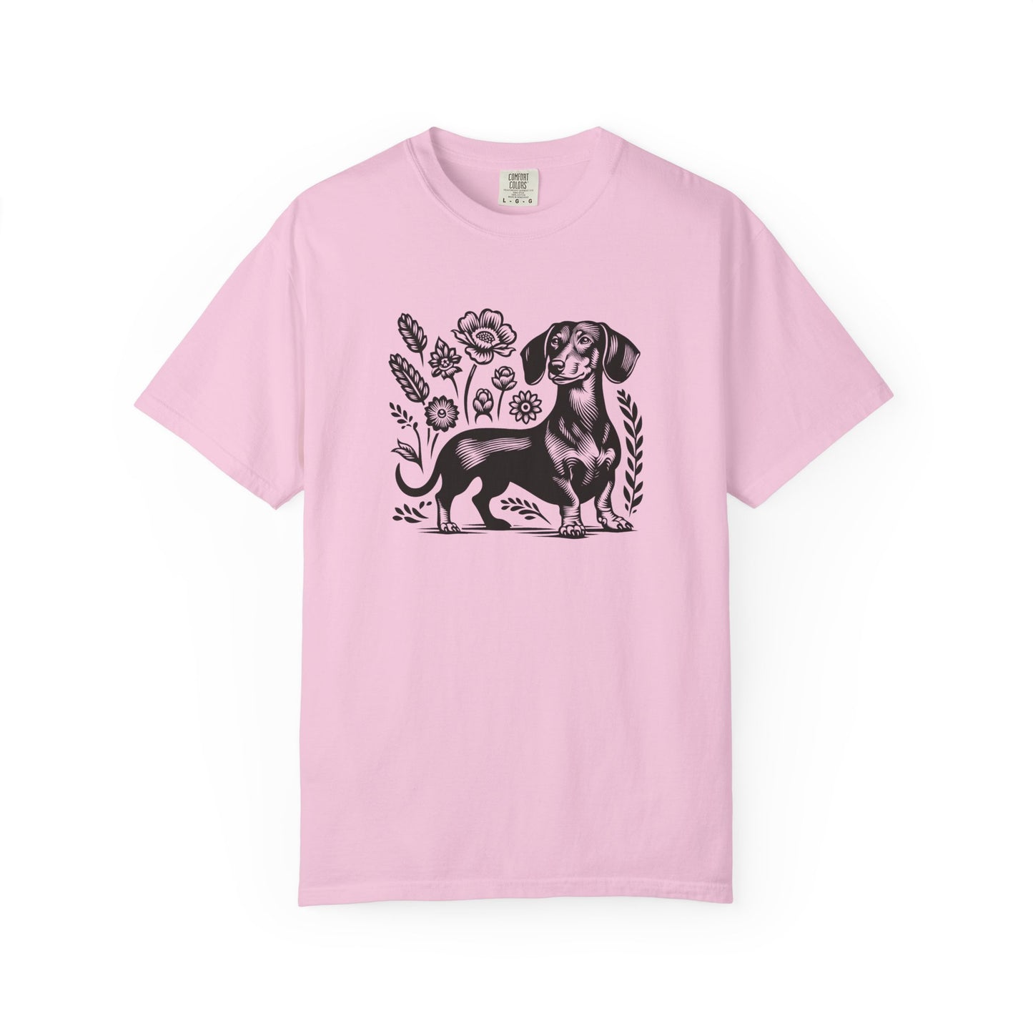 Floral Dachshund Unisex T-Shirt - Comfy Pet Lover Gift