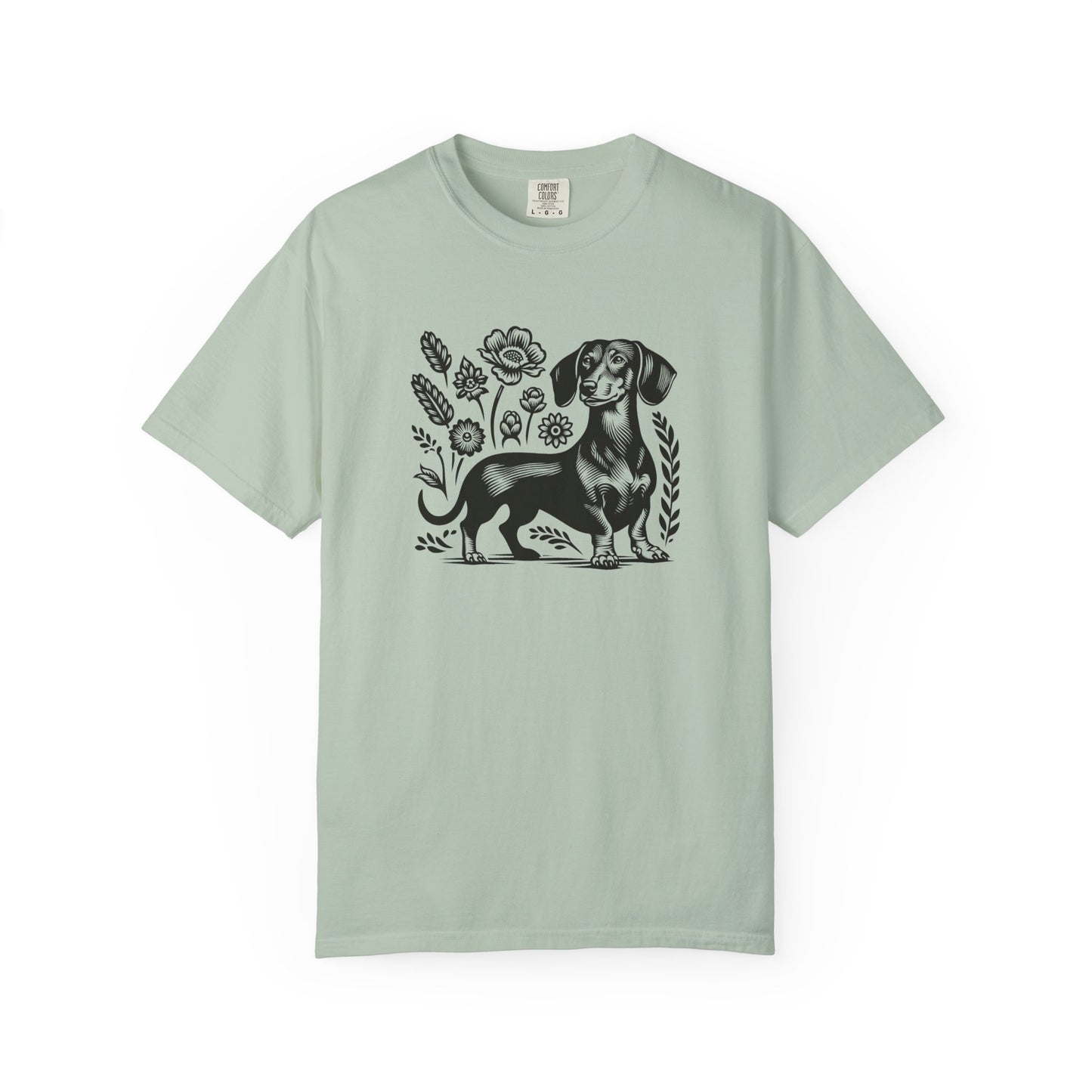 Floral Dachshund Unisex T-Shirt - Comfy Pet Lover Gift