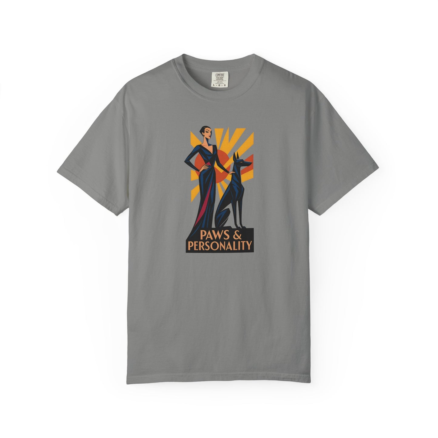 Trendy Cat Lover T-Shirt, Paws & Personality Graphic Tee, Gift for Cat Owners, Stylish Pet Apparel, Unique Cat Mom Shirt